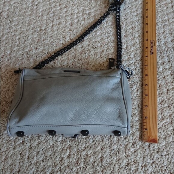 Rebecca Minkoff Grey M.A.C Studded Crossbody Bag - Picture 9 of 12